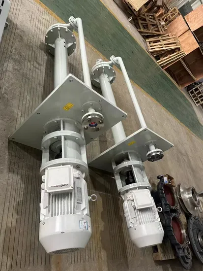 Fy Corrosion-Resistant Submerged Vertical Sump Submersible Long Axis Shaft Chemical Pump API610 Thermal Insulation